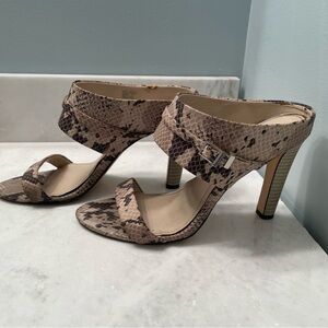 Snakeskin High Heel Sandals